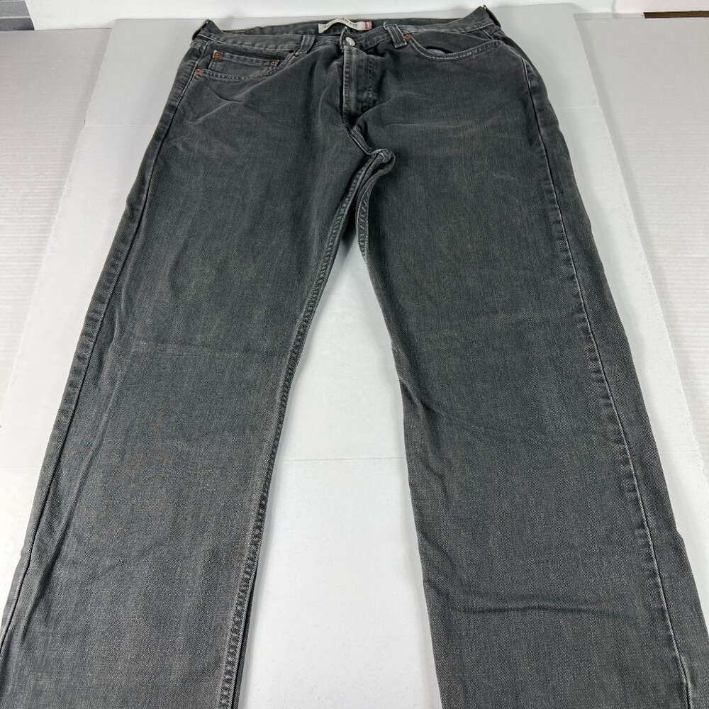 Levi's Jeans Men's 36x29* 505 Straight Dark Green Faded Cotton Denim Tag 36x30
